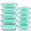[10-Pack] Glass Food Storage Containers with Lids,